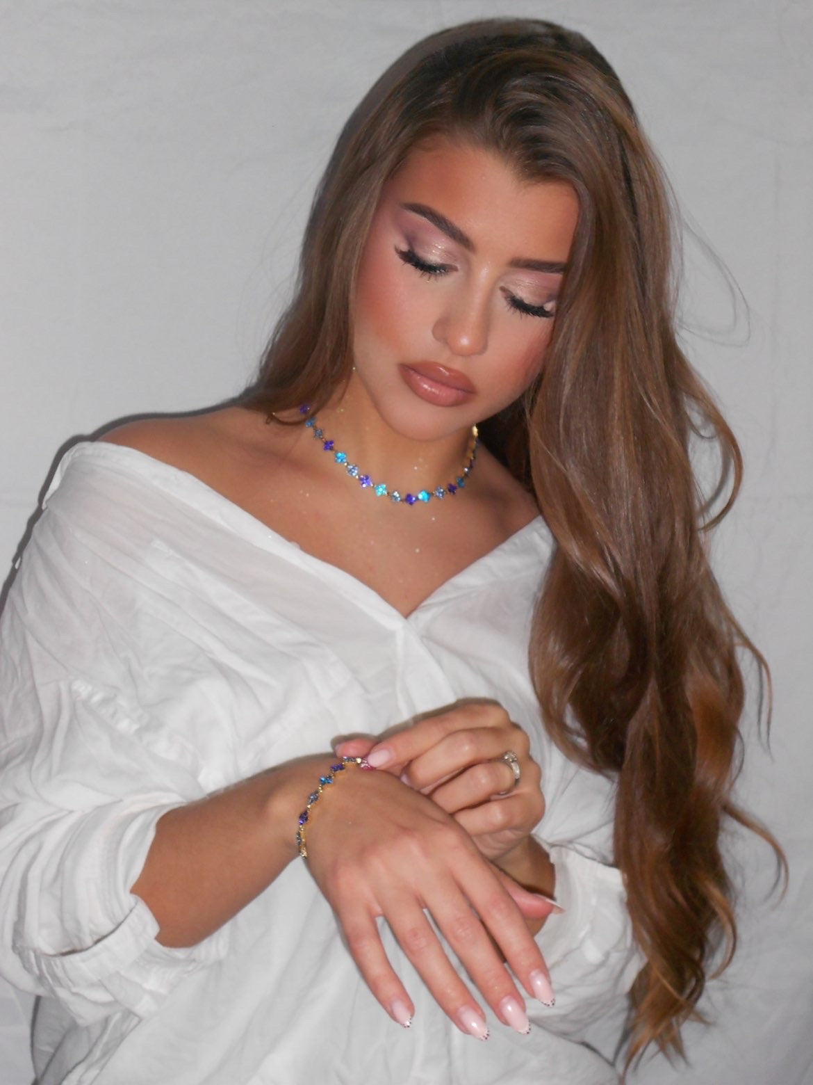 Bracelet "Blue Glam"