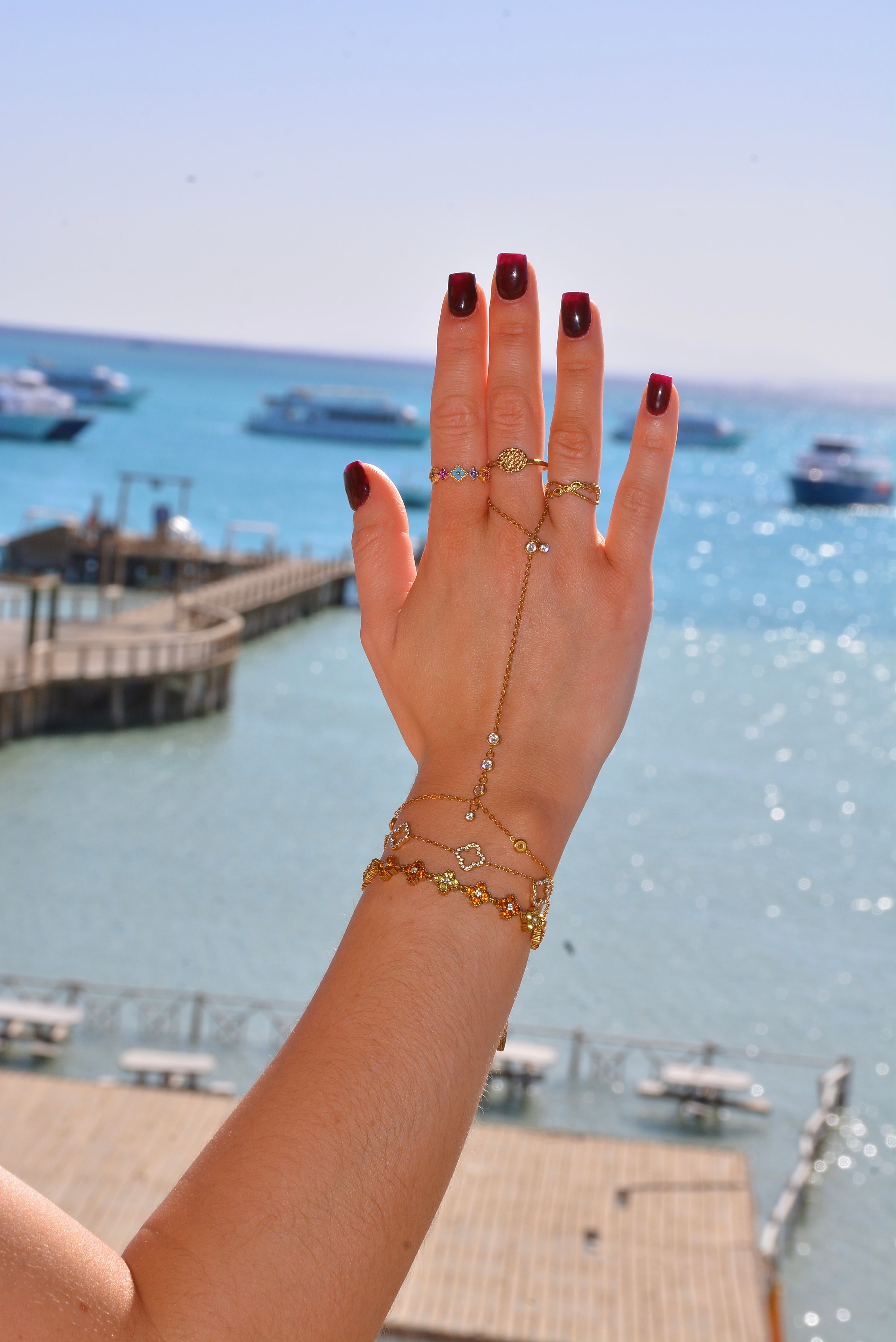Bracelet "Peach Glam"