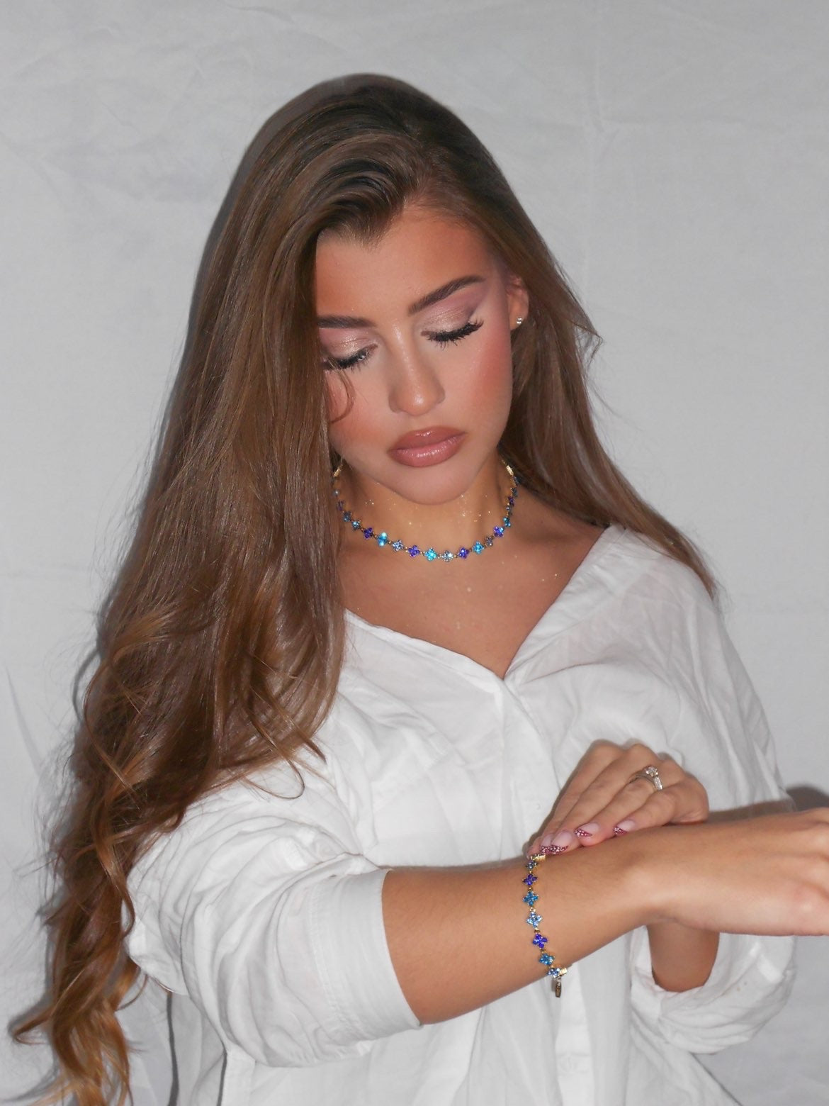 Bracelet "Blue Glam"